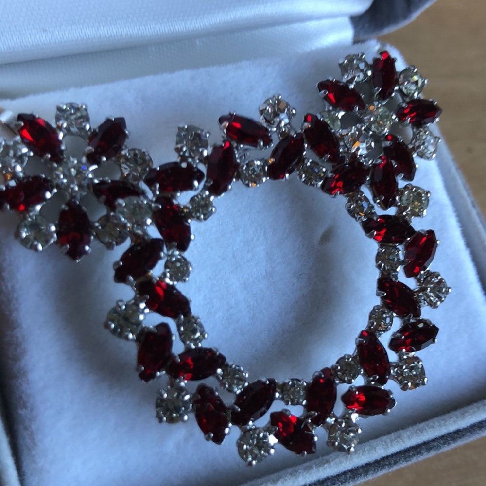 B. David brooch and earring set